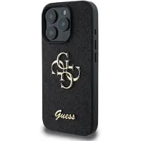GUESS GUHCP16LHG4SGK iPhone 16 Pro 6,3" czarny/black HC Fixed Glitter Big 4G (Apple iPhone 16 Pro), Coque pour téléphone portable, Noir