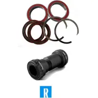Rotor Mtb Bb30/bb24 Ceramic Bottom Bracket Cups Rouge 73 mm