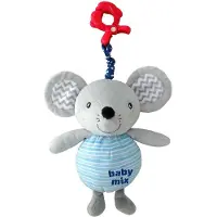 Baby Mix Jouet en peluche Mouse avec machine à jouer et clip