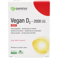 Quercus Vegan D3 - 2000 I.U. Forte 100 pc(s) Comprimé(S)