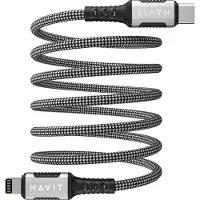 Havit CB6298 - Câble magnétique USB type C-Lightning, 1 m (noir)