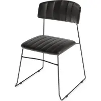 Essentials Mundo – Chaise empilable, similicuir, lot de 4