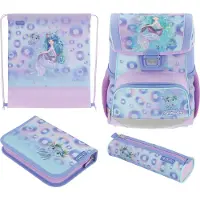 Herlitz 50046201 Schulranzen-Set Loop Plus Mystic Mermaid Kunstfaser lila