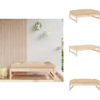 vidaXL Tabouret de jardin 120x80 cm pin massif - éléments de canapé de jardin