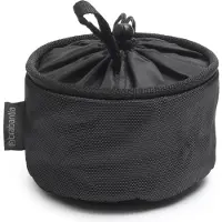 Brabantia Sac de rangement compact pour pinces linge avec boucle de suspension et cordon de fermeture (noir mat) Organisateur peu encombrant po