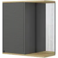 Vicco armoire de toilette Livia Anthracite 60x63cm, Model 50143