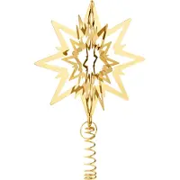 Georg Jensen - TOP STAR – Ornement pour sommet de sapin de Noël, taille moyenne, plaqué or