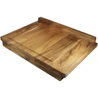Ironwood Gourmet Planche p tisserie/ d couper double face Lyon avec rainure pour sauce, bois d'acacia, 17,25 x 24 x 1,25 pouces