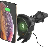 IOttie AutoSense Wireless Fast Charging Mount - Support de téléphone pour voiture - Grille de ventilation et lecteur CD - Noir