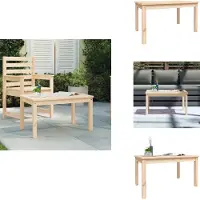 vidaXL Table de jardin 82,5x50,5x45 cm Pin massif - Tables de jardin
