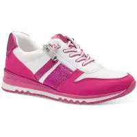 Marco Tozzi Baskets femme avec élastique et fermeture éclair pratique 2-23707-41, Taille:40 EU, Couleur:Blanc