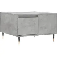 vidaXL Table basse gris béton 55x55x36,5 cm Bois composite - Tables basses