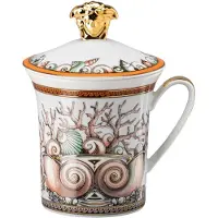Versace Étoiles de la Mer - Gobelet avec couvercle / 30 ans, Tasse, Multicolore