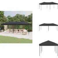 vidaXL Tente de réception pliante anthracite 3x6 m - Pavillons & Tentes de réception