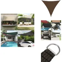 vidaXL Voile d'ombrage 160 g/m² Marron 4,5x4,5x4,5 m HDPE - Parasols & Protection solaire