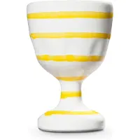 Gmundner Keramik Jaune flammé, coquetier (H : 7,5 cm), Coquetier, Jaune
