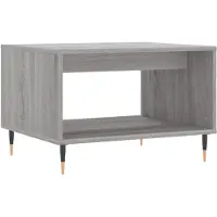vidaXL Table basse Gris Sonoma 60x50x40 cm Bois composite - Tables basses