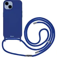 Artwizz HangOn Case Silicone + Charge (Apple iPhone 15), Coque pour téléphone portable, Bleu