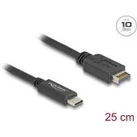 DeLOCK Câble USB 10 Gbps type E Key A 20 broches vers USB Type-C, 25 cm