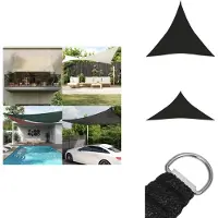 vidaXL Voile d'ombrage 160 g/m² Noir 4,5x4,5x4,5 m HDPE - Parasols & Ecrans solaires