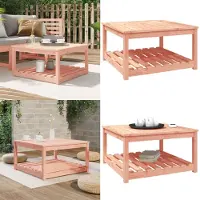 vidaXL Table de jardin 82,5x82,5x45 cm Bois massif Douglas - Table de jardin - Tables de jardin - Table de terrasse - Table basse de jardin