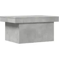 The Living Store Table basse gris béton 100x55x40 cm Bois composite