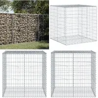 vidaXL Gabion avec couvercle 100x100x100 cm Fer galvanisé