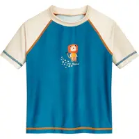Playshoes Protection UV 'Dschungel' écru / pétrole / orange