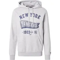 New Era Sweatshirts à capuche MLB PENNANT GRAPHIC HOODIE NEW YORK YANKEES hommes - Gris - EU S