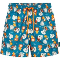 Playshoes Shorts de bain 'Dschungel' écru / pétrole / orange