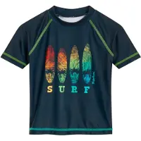 Playshoes Protection UV marine / vert clair / orange foncé / rouge