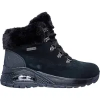 SKECHERS Femme Bottes à lacets/ Bottes d'hiver MOONLIGHT RIDGE Noir Textile Taille : 37