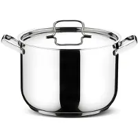 Lagostina 7115004610, Acier inoxydable, Aluminium, Acier inoxydable, Acier inoxydable, Acier inoxydable, Acier inoxydable, Céramique, Gaz, Induction, Plaque de cuisson uniforme