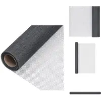 vidaXL Moustiquaire en fibre de verre 60x500 cm Gris - Panneaux de clôture
