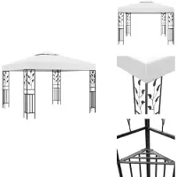 vidaXL Pavillon 3x3 m Blanc 180 g/m² - Pavillons & Tentes de réception