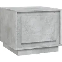 vidaXL Table basse gris béton 51x50x44 cm Bois composite - Tables basses