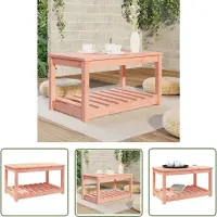 The Living Store Table de jardin 82,5x50,5x45 cm bois massif douglas