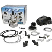 Polini Kit carburateur 21mm pour moteurs Yamaha Minarelli couchés