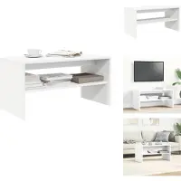 vidaXL Armoire TV Blanc 80x40x40cm Bois composite