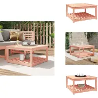 vidaXL Table de jardin 82,5x82,5x45 cm Bois massif Douglas - Tables de jardin