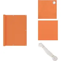 vidaXL Paravent de balcon Orange 120x600 cm Tissu Oxford - Parasols & Ecrans solaires