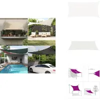 vidaXL Voile d'ombrage 160 g/m² Blanc 2,5x4,5 m HDPE - Parasols & Protection solaire