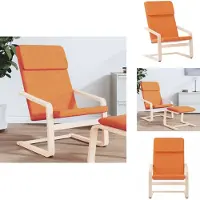 vidaXL Fauteuil relax jaune foncé Tissu - Fauteuil
