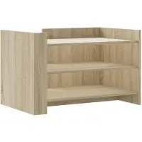 The Living Store Table basse Chêne Sonoma 80x50x50 cm Bois composite