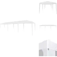 vidaXL Tente de réception 3x9 m PE Blanc - Pavillons & Tentes de réception