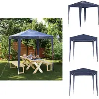 vidaXL Tente de réception 2x2 m Bleu - Pavillons & Tentes de réception