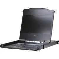 Aten CL6700MW, Console USB large écran LCD HD HD 17,3 avec support de périphérique USB, format allemand