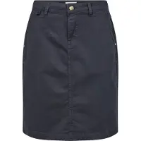 Cream Jupe 'Berta' bleu marine