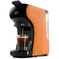 DCG ELTRONIC ES6517 Machine à café à capsules, 0,6 l, noir/orange