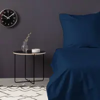 L'essentiel Maison , De Petrol Blue, ensemble housse de couette simple en satin (FR), bleu pétrole, 100 % satin de coton, 140 x 200 cm